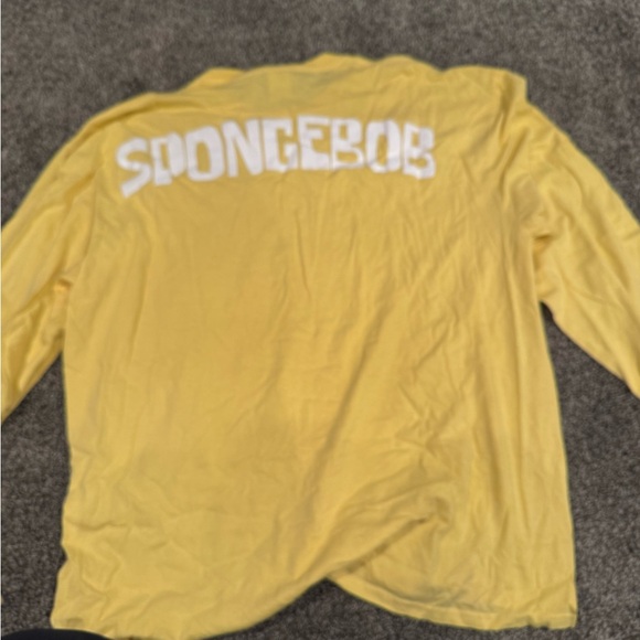 Yellow Kids Long Sleeve Shirt SpongeBob - Picture 2 of 2
